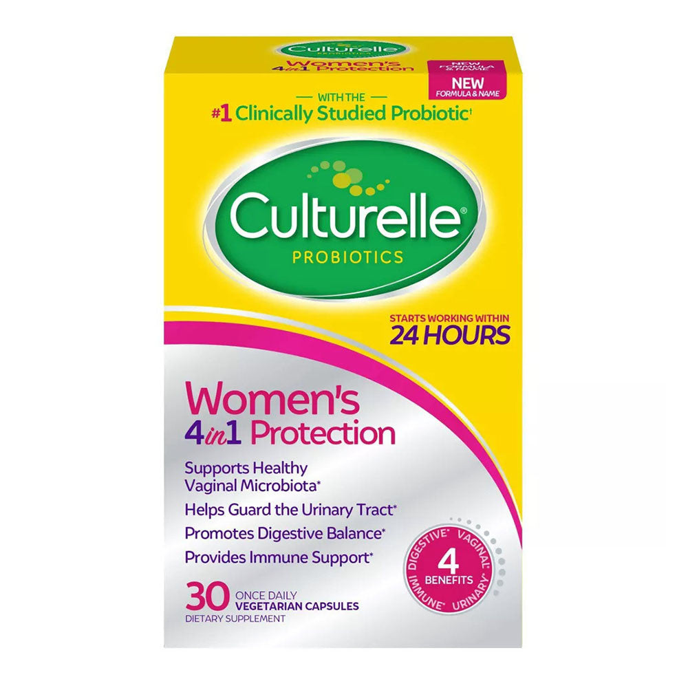 Culturelle Womens 4 in 1 Protection For Vaginal, Digestive And Immune Health, 30ct
